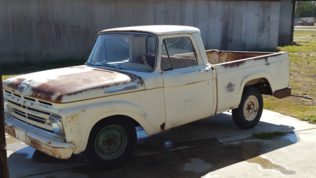 1962 White Ford F-100 Standard Cab Pickup