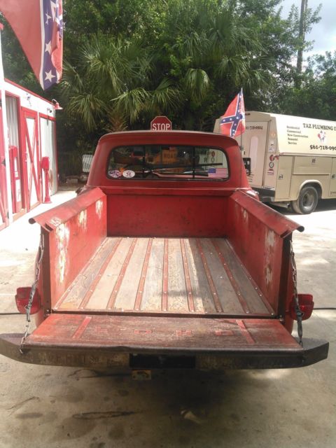 1962 Red ford f100 f100 Extended Cab Pickup