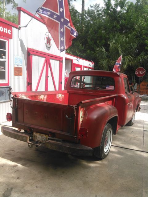 1962 Red ford f100 f100 Extended Cab Pickup
