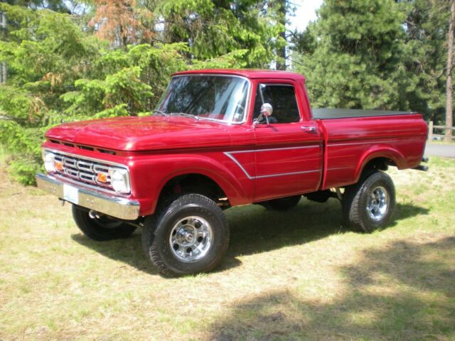 1962 Red Ford F-100 Standard Cab Pickup