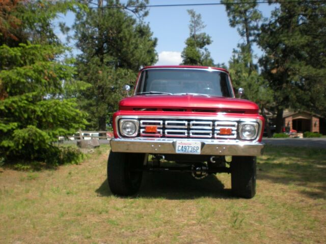 1962 Red Ford F-100 Standard Cab Pickup