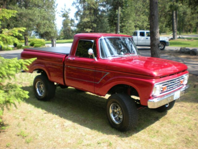 1962 Red Ford F-100 Standard Cab Pickup