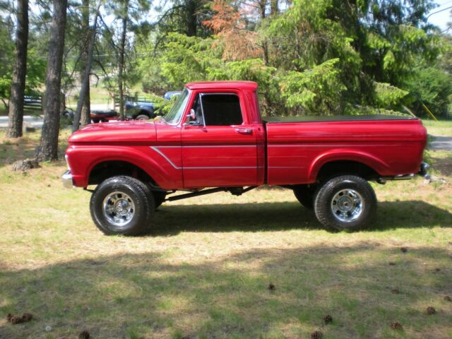 1962 Red Ford F-100 Standard Cab Pickup