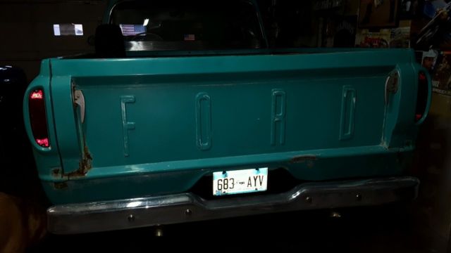 1962 Turquoise Ford F-100 Standard Cab Pickup