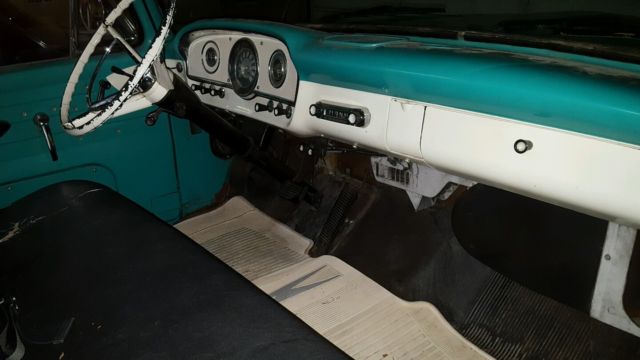 1962 Turquoise Ford F-100 Standard Cab Pickup
