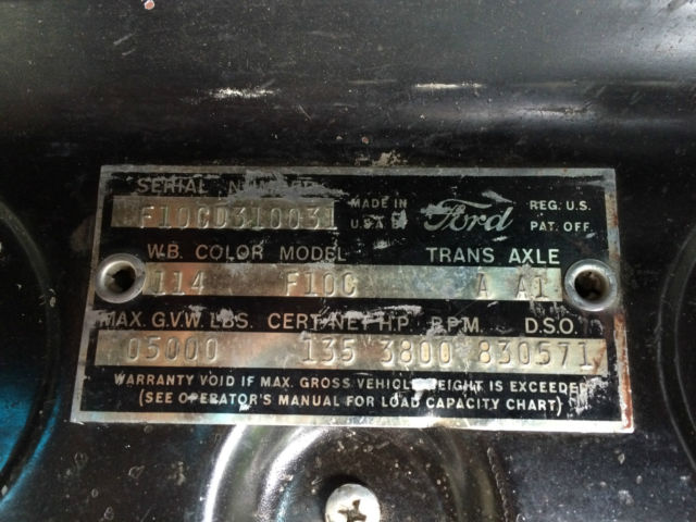 1962 Black Ford F-100