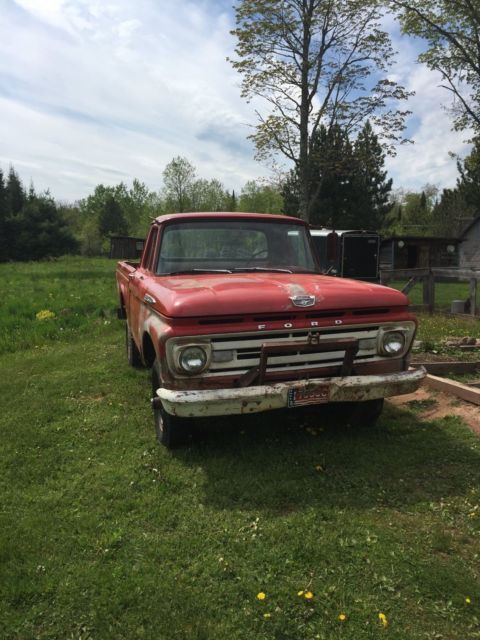 1962 red Ford F-150 pickup