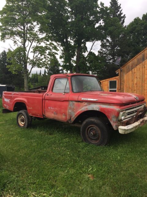 1962 red Ford F-150 pickup