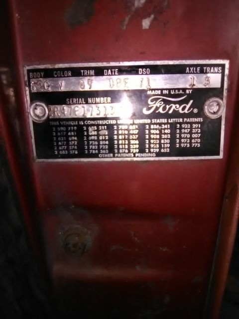 1962 METALLIC CHESTNUT Ford Fairlane Coupe/62C