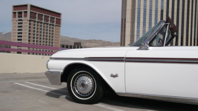 1962 White Ford Fairlane Sunliner Convertible --