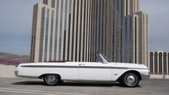 1962 White Ford Fairlane Sunliner Convertible --
