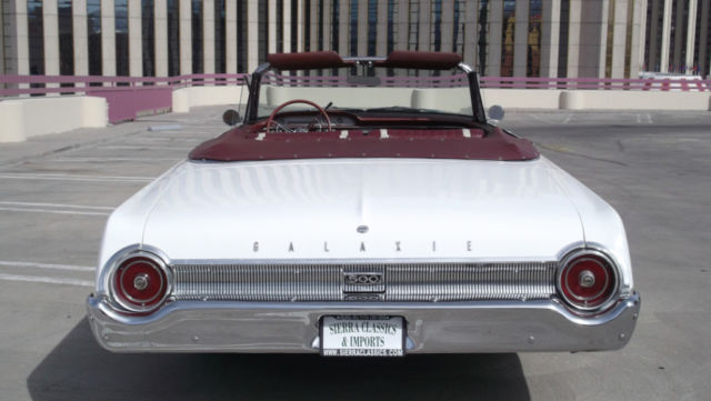 1962 White Ford Fairlane Sunliner Convertible --