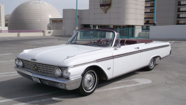 1962 White Ford Fairlane Sunliner Convertible --