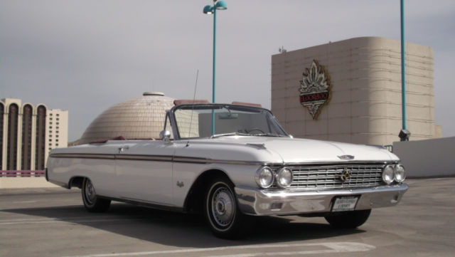 1962 White Ford Fairlane Sunliner Convertible --
