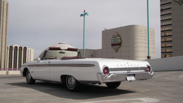 1962 White Ford Fairlane Sunliner Convertible --