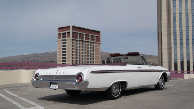 1962 White Ford Fairlane Sunliner Convertible --