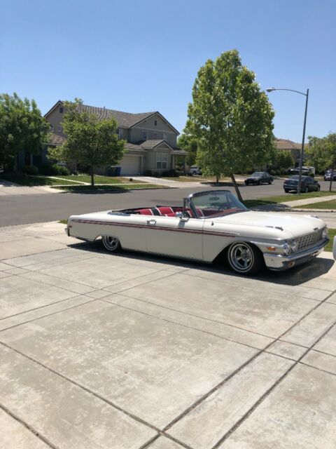 1962 White Ford Galaxie Convertible