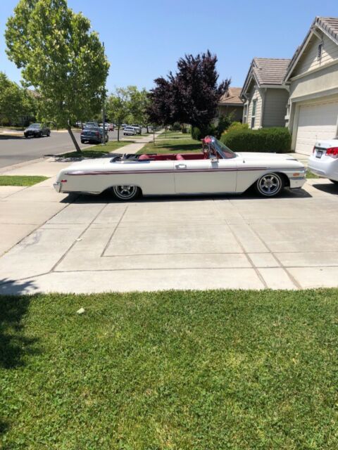 1962 White Ford Galaxie Convertible