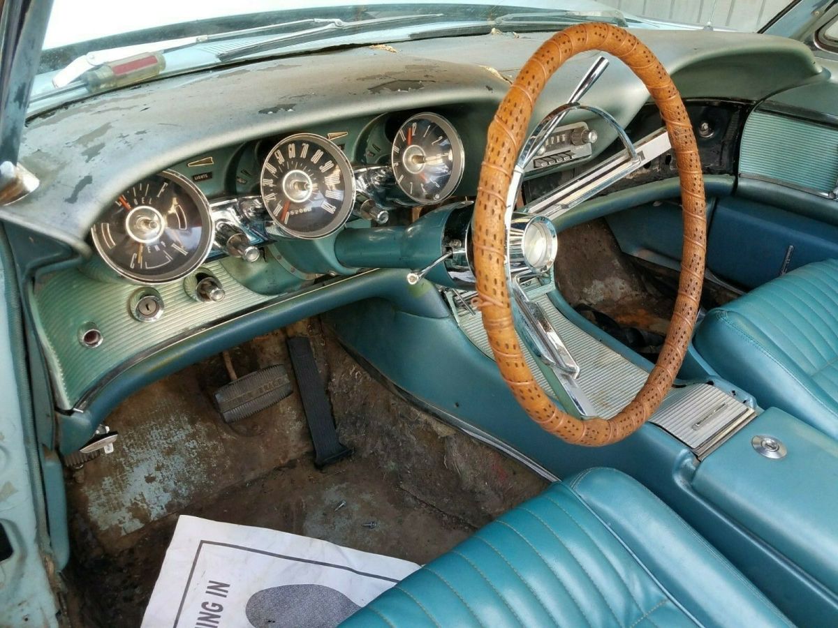 1962 Turquoise Ford Thunderbird Convertible