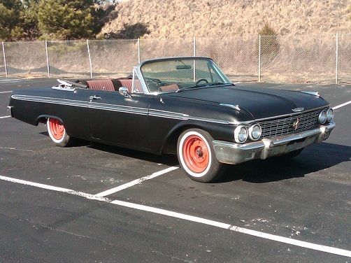 1962 Black Ford sunliner Convertible