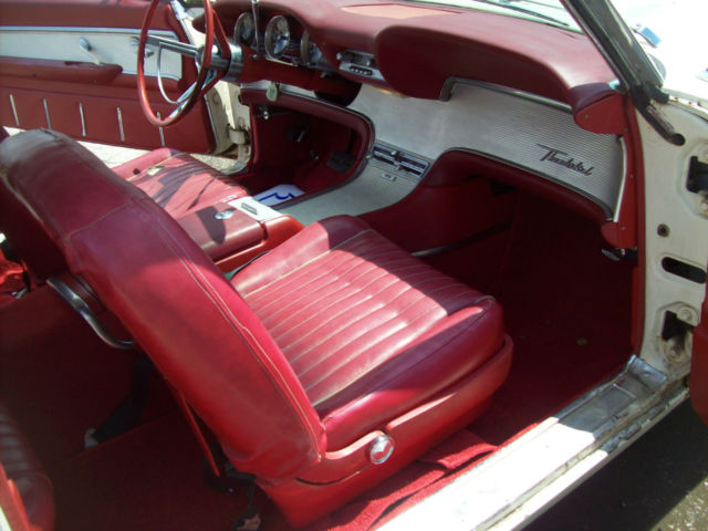 1962 White Ford Thunderbird Coupe