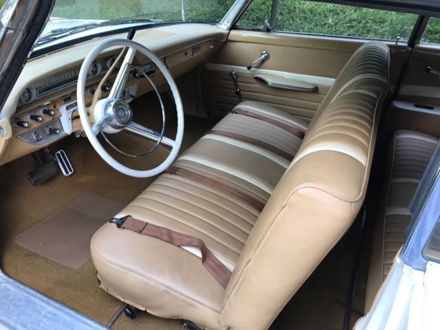 1962 White Ford Galaxie Convertible