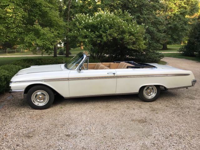 1962 White Ford Galaxie Convertible