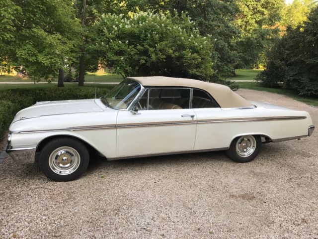 1962 White Ford Galaxie Convertible