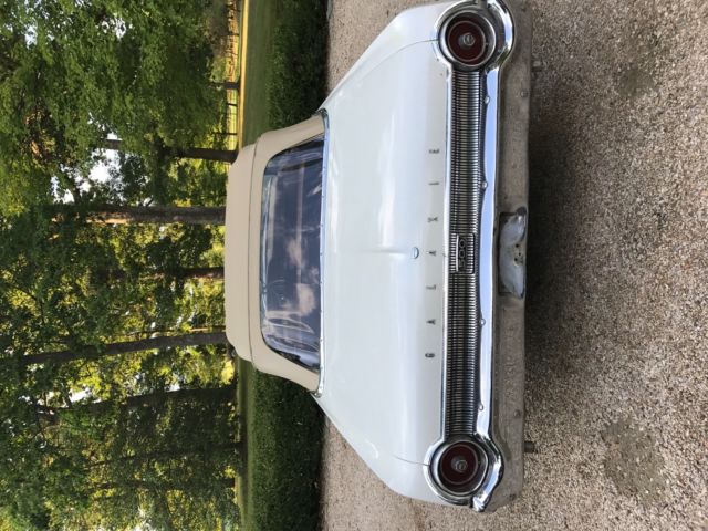 1962 White Ford Galaxie Convertible