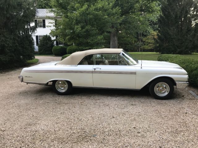 1962 White Ford Galaxie Convertible
