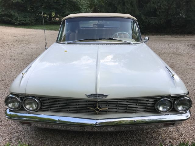 1962 White Ford Galaxie Convertible