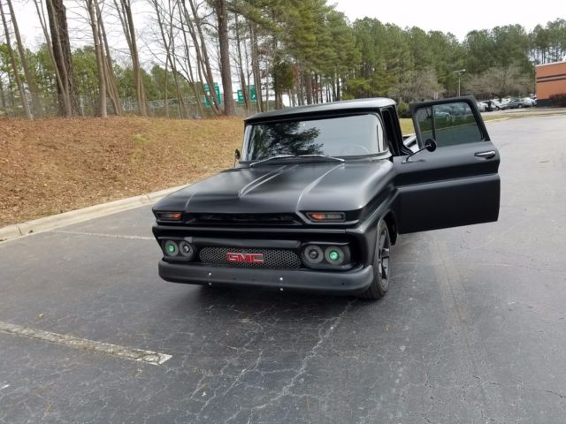 1962 Matte Black GMC 1000 Series Crew Cab Pickup