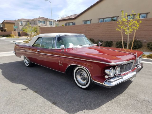 1962 Red Chrysler Imperial Convertible