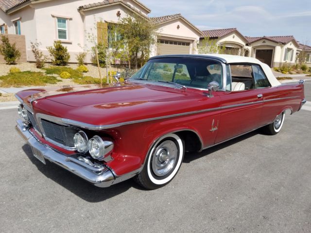 1962 Red Chrysler Imperial Convertible