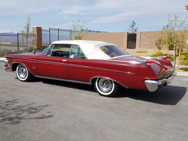 1962 Red Chrysler Imperial Convertible