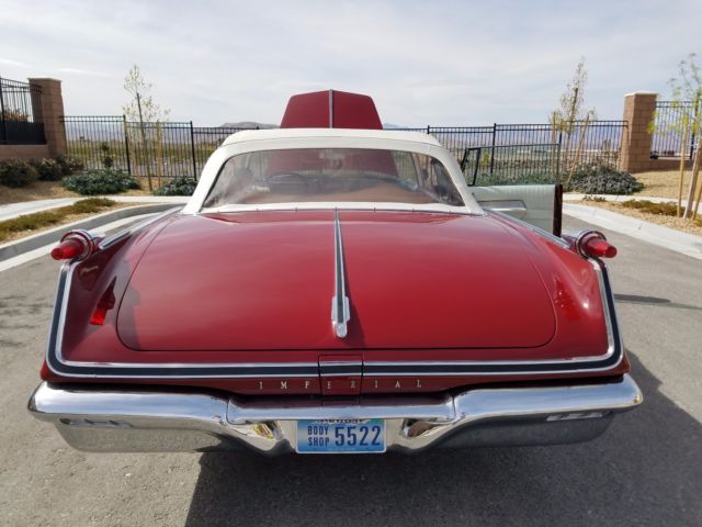 1962 Red Chrysler Imperial Convertible