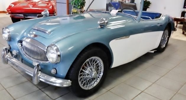 1962 Blue Austin Healey 3000 Convertible