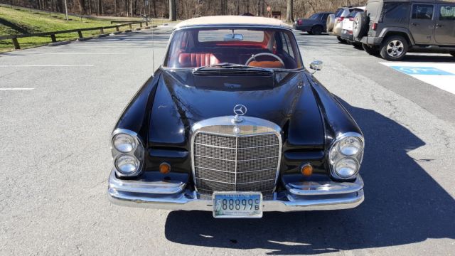 1962 Black Mercedes-Benz 220SE Convertible