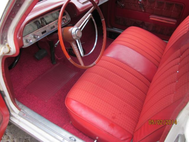 1962 White Chevrolet Corvair Sedan