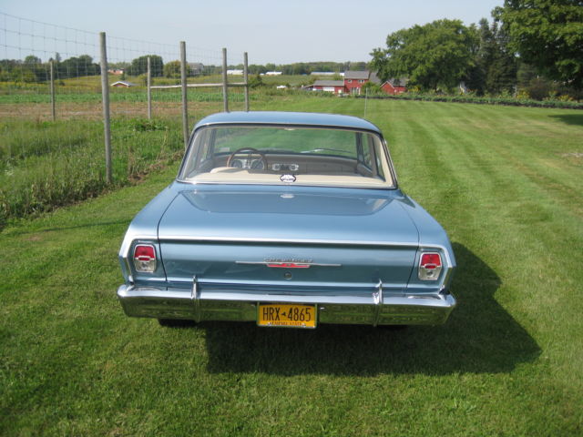 1962 Blue Chevrolet Nova Coupe
