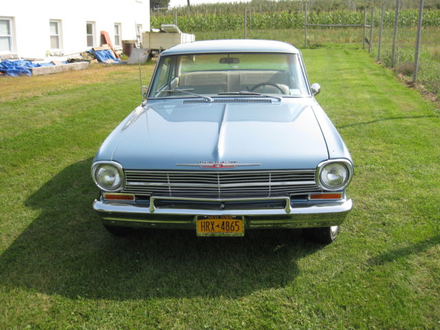 1962 Blue Chevrolet Nova Coupe