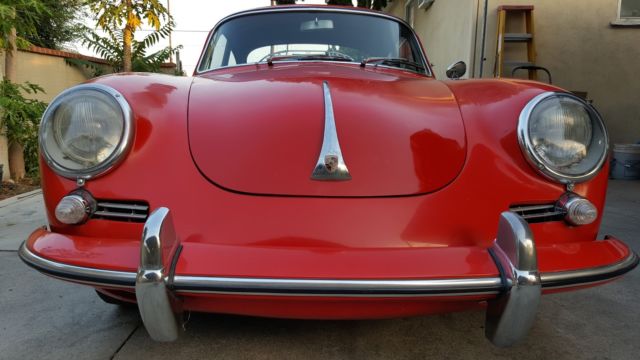 1962 Red Porsche 356 Coupe
