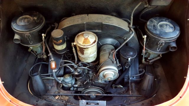 1962 Red Porsche 356 Coupe