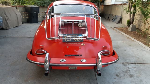 1962 Red Porsche 356 Coupe