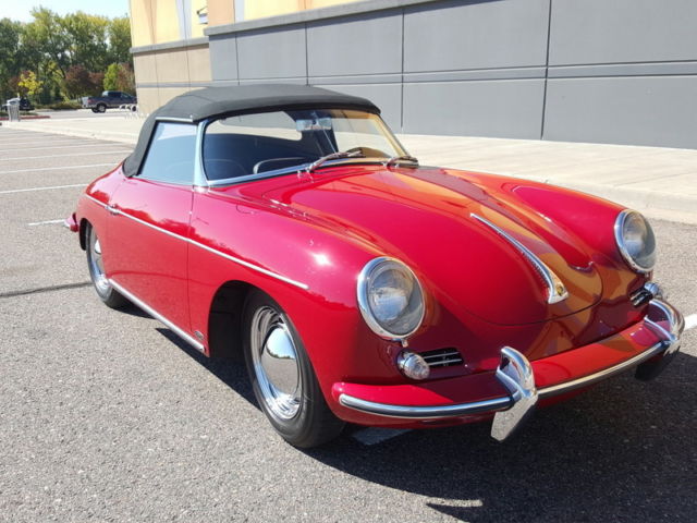 1962 Ruby Red 6202 Porsche 356 Cabriolet