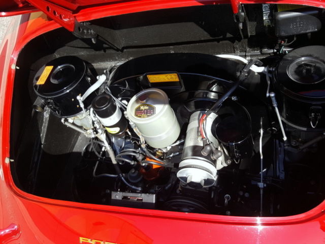 1962 Ruby Red 6202 Porsche 356 Cabriolet