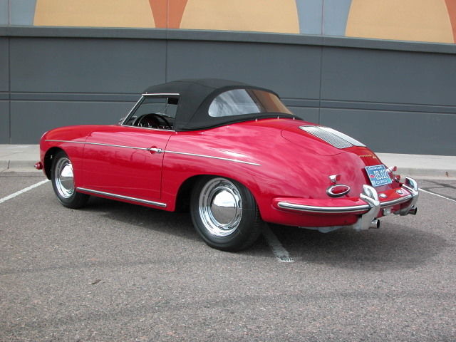 1962 Ruby Red 6202 Porsche 356 Cabriolet