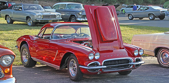 1962 Ferrari red Chevrolet Corvette Coupe