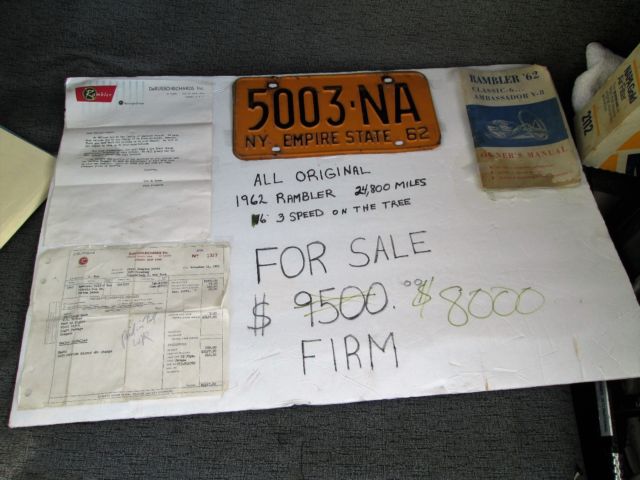 1962 White AMC rambler Sedan