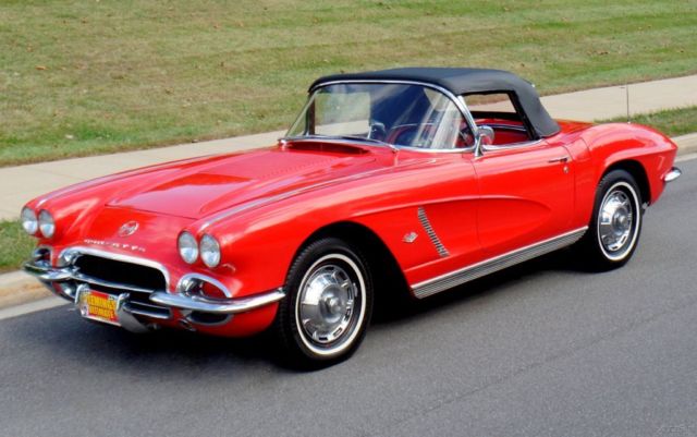 1962 Red Chevrolet Corvette Convertible